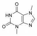 theobromine molecule (courtesy of wikipedia)